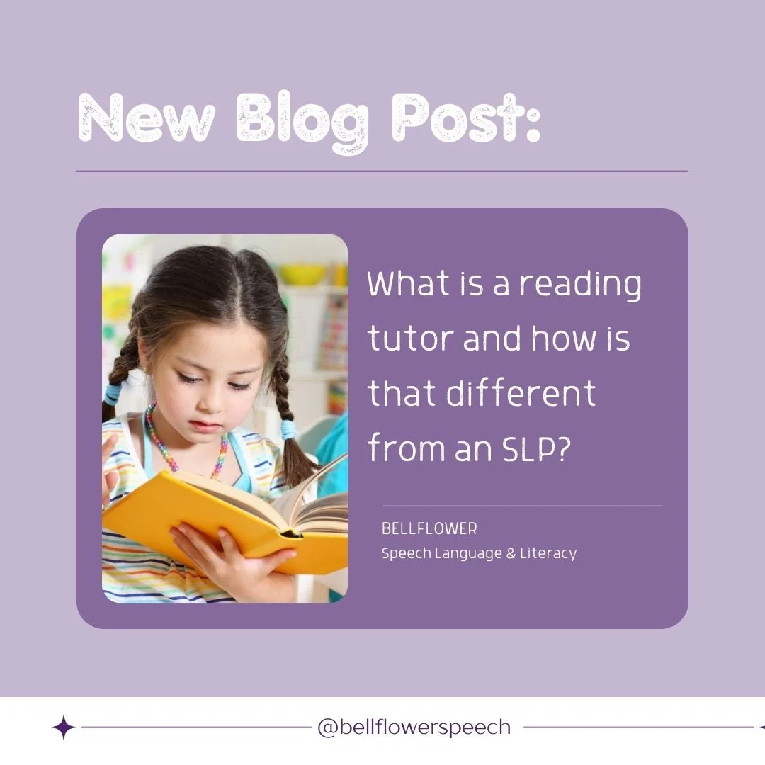 Reading Tutors vs. Speech Language Pathologists