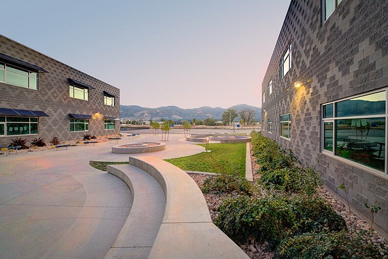 Swirling Vortices Courtyard: