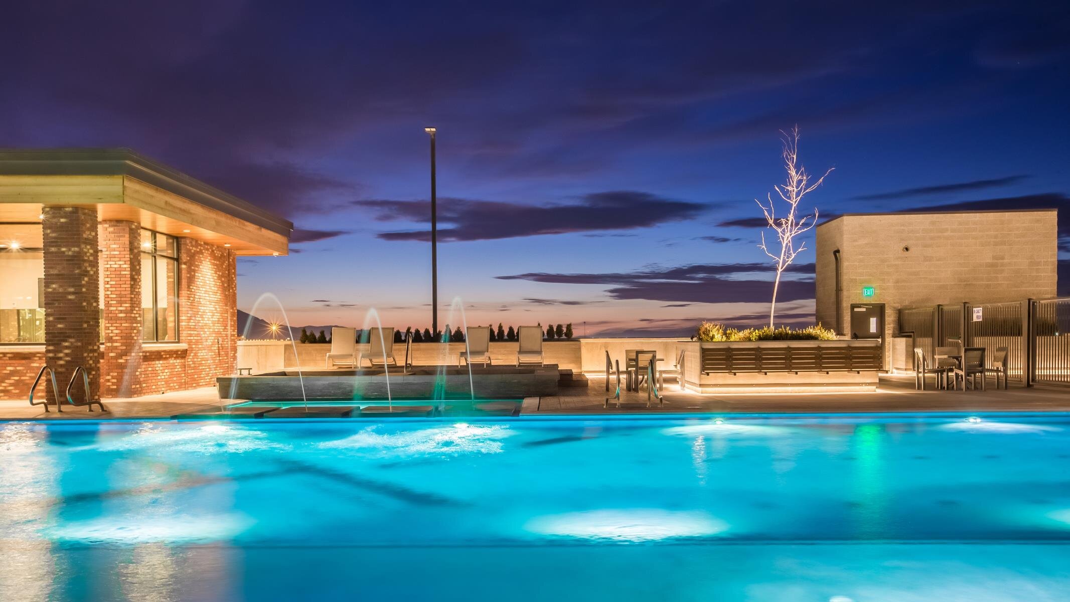  The first olympic-sized swimming pool on the largest and most exciting one-acre intensive rooftop in Utah. 