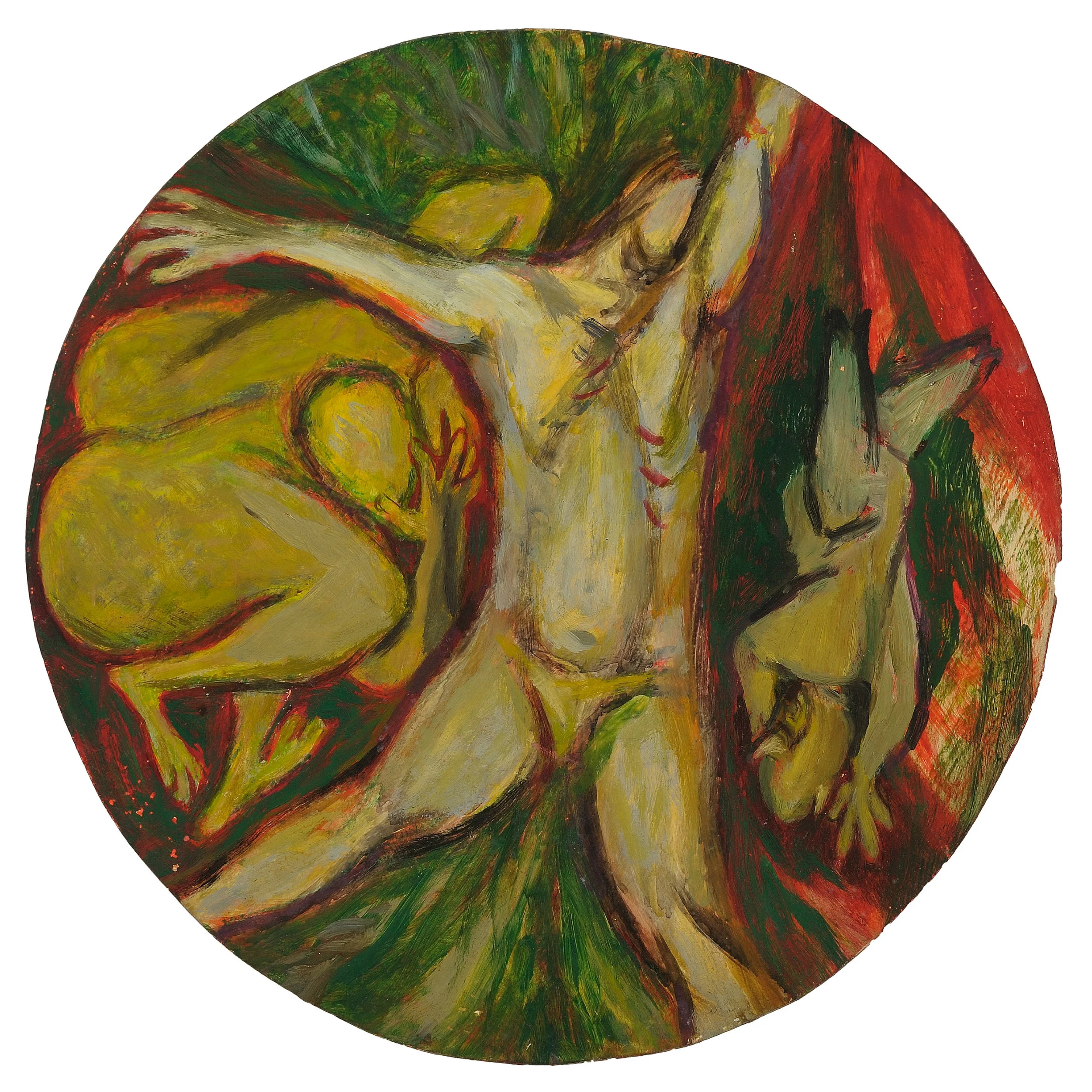 Irving Kriesberg, Profane Love or the Fall of Man , 1946, oil on Masonite.