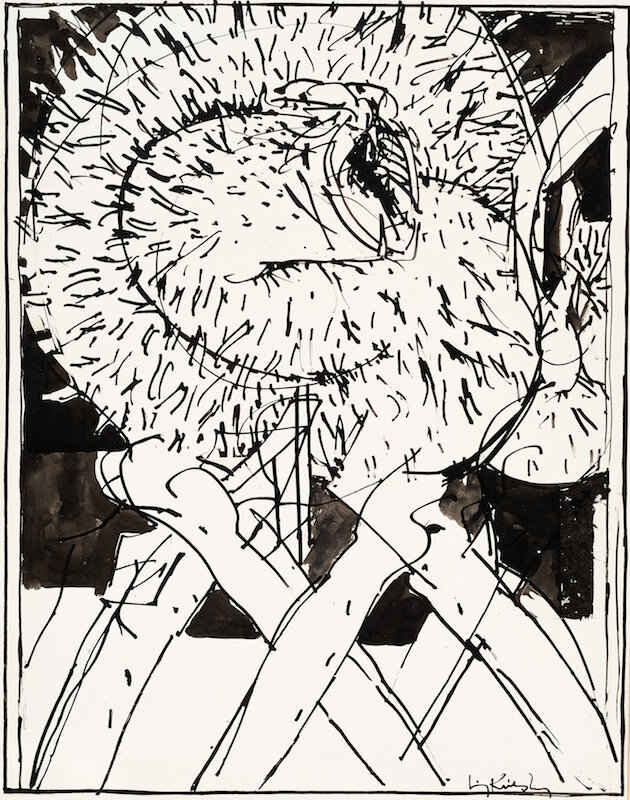   Angry Dog , 1964, ink on paper, 22 1/4 x 17 3/4 in. (56.5 x 45.1 cm) 