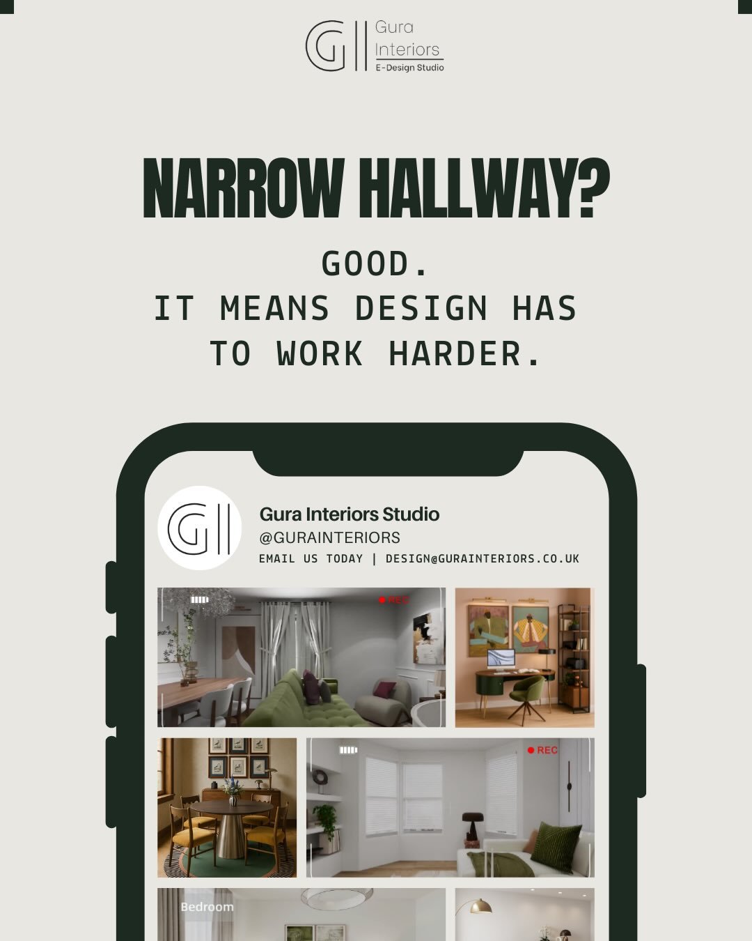 Narrow hallways don&rsquo;t need more space!

They need better decisions.
Design them with intention and they&rsquo;ll do more than connect rooms&hellip; they&rsquo;ll set the tone for the entire home.

#InteriorDesignTips #SmallSpaceDesign #HallwayD