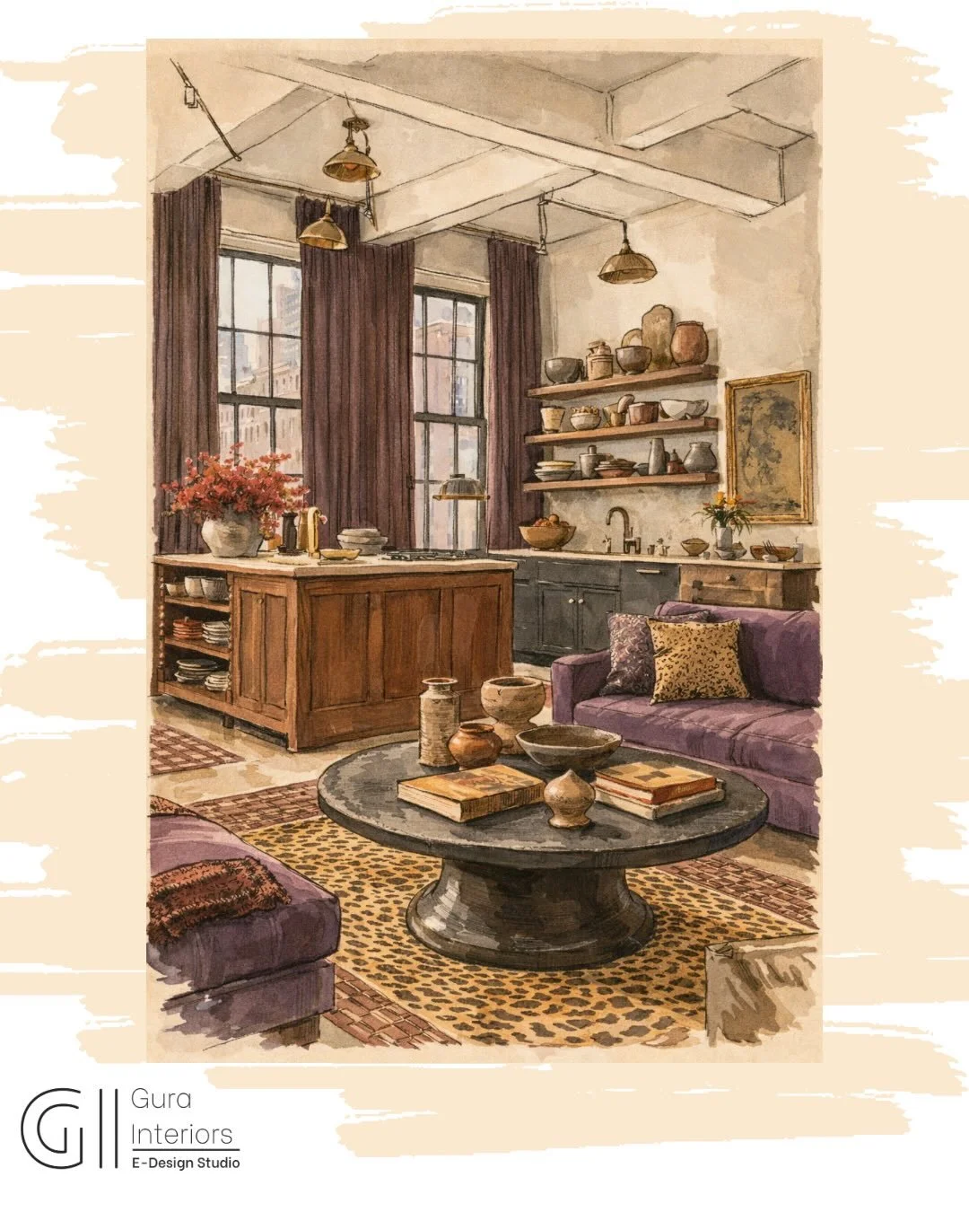 Purple, but make it timeless!

These sketches capture why we&rsquo;re leaning into purple/violet tones for a new projects. bold enough to make a statement, soft enough to feel lived-in, when layered with warm woods, textured rugs, and thoughtful styl