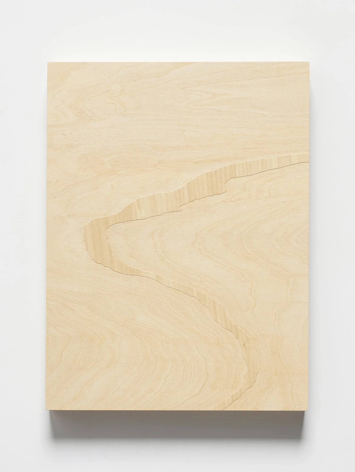  Marina Kassianidou,  Glitch II , 2025 Adhesive vinyl collage on birch plywood panel 9 × 12 × 1 inches / 22.9 x 30.5 x 2.4 cm 