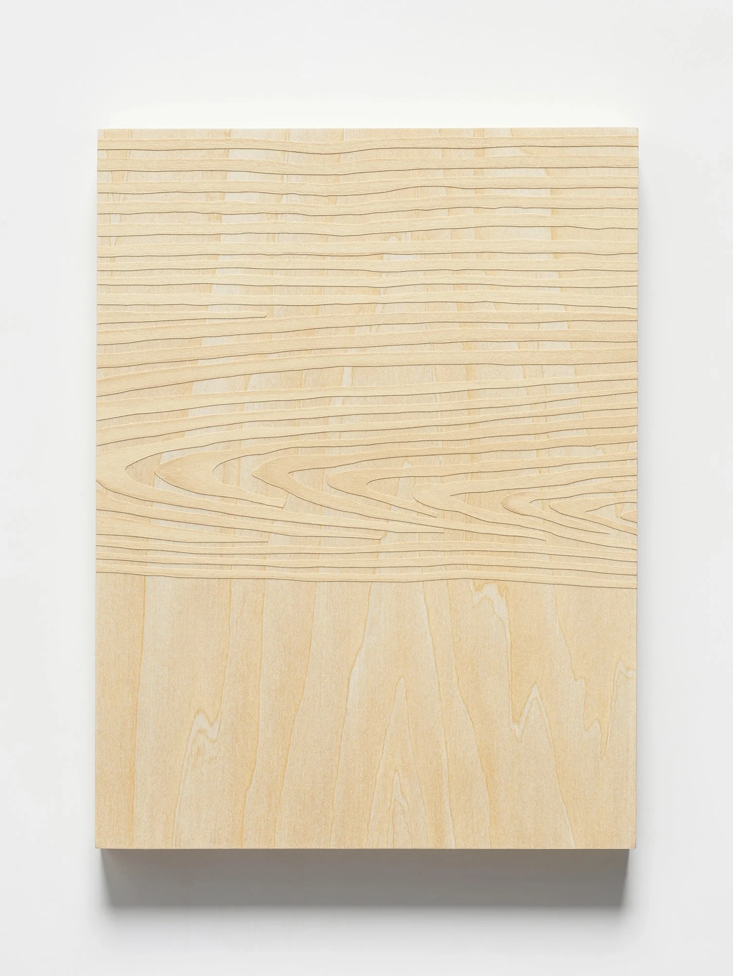  Marina Kassianidou,  Blinds , 2025 Adhesive vinyl collage on birch plywood panel 9 × 12 × 1 inches / 22.9 x 30.5 x 2.4 cm 