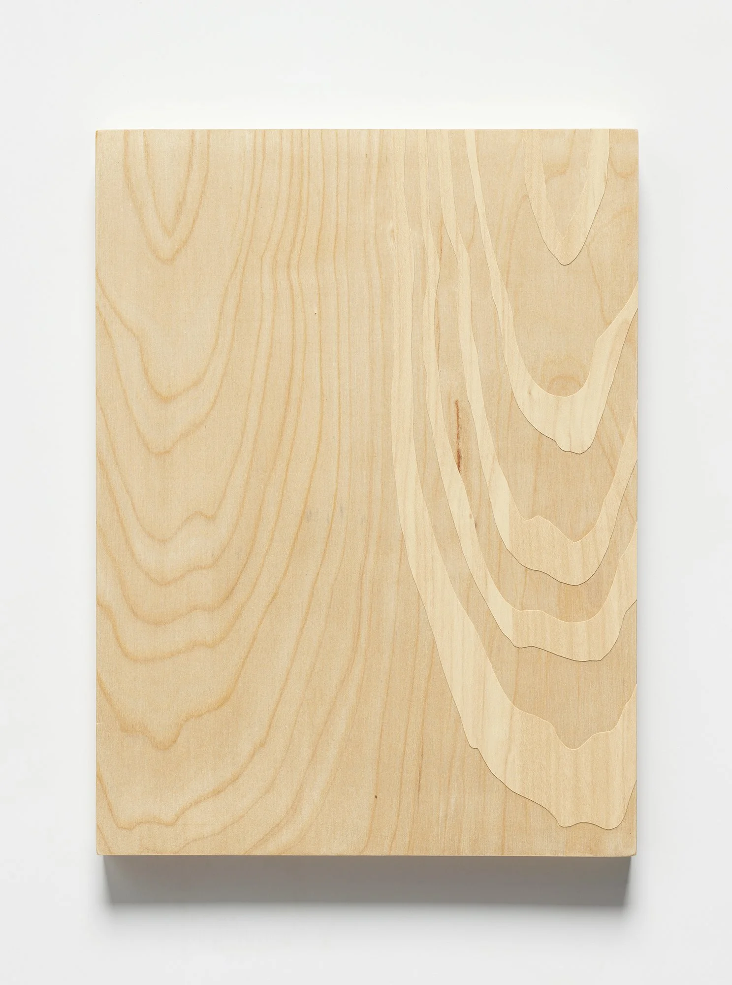  Marina Kassianidou,  Draping I , 2025 Adhesive vinyl collage and colored pencils on birch plywood panel 9 × 12 × 0.75 inches / 22.9 x 30.5 x 1.9 cm  