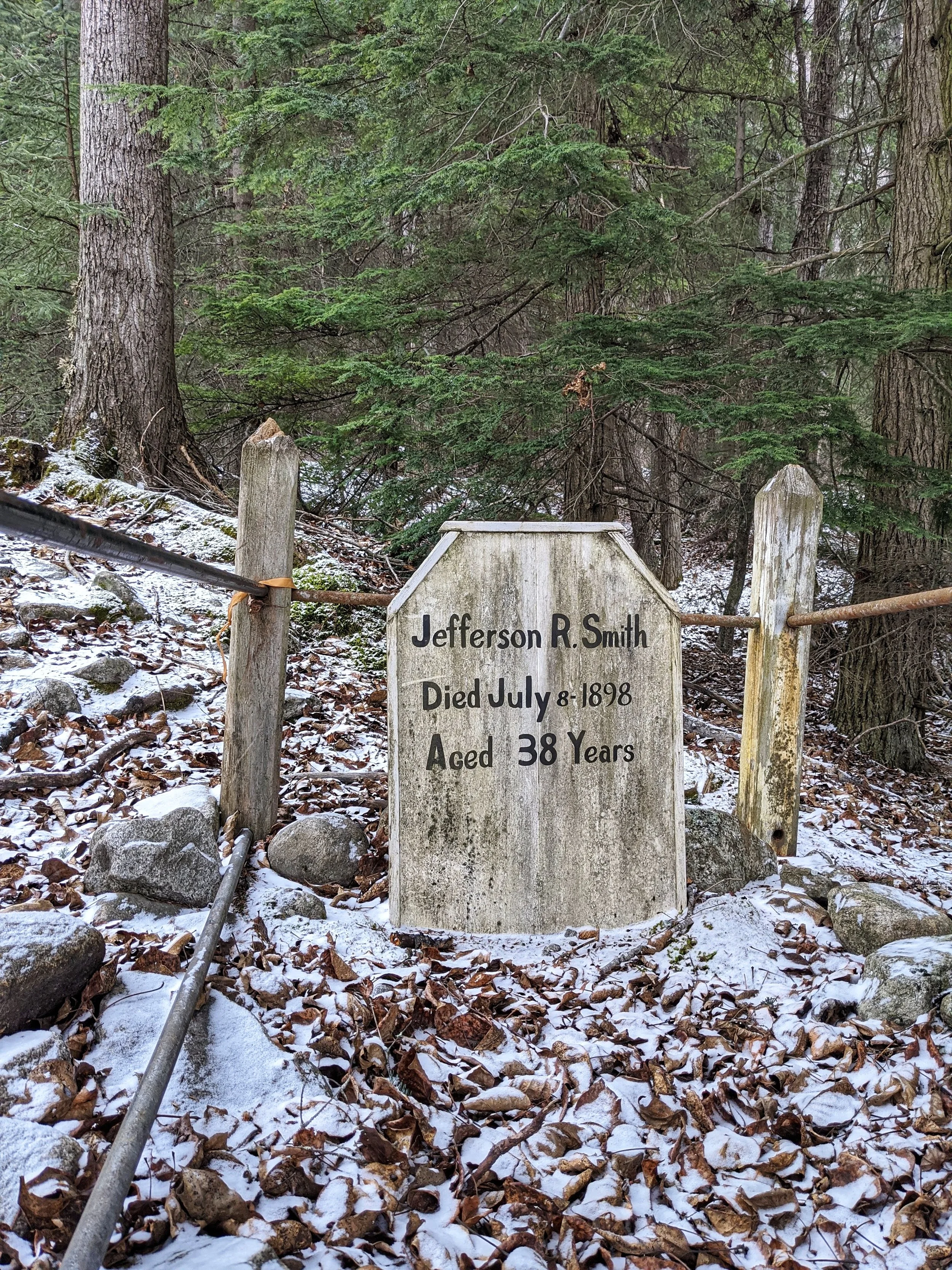 Soapy Smith's final resting place at the Gold Rush Cemetery