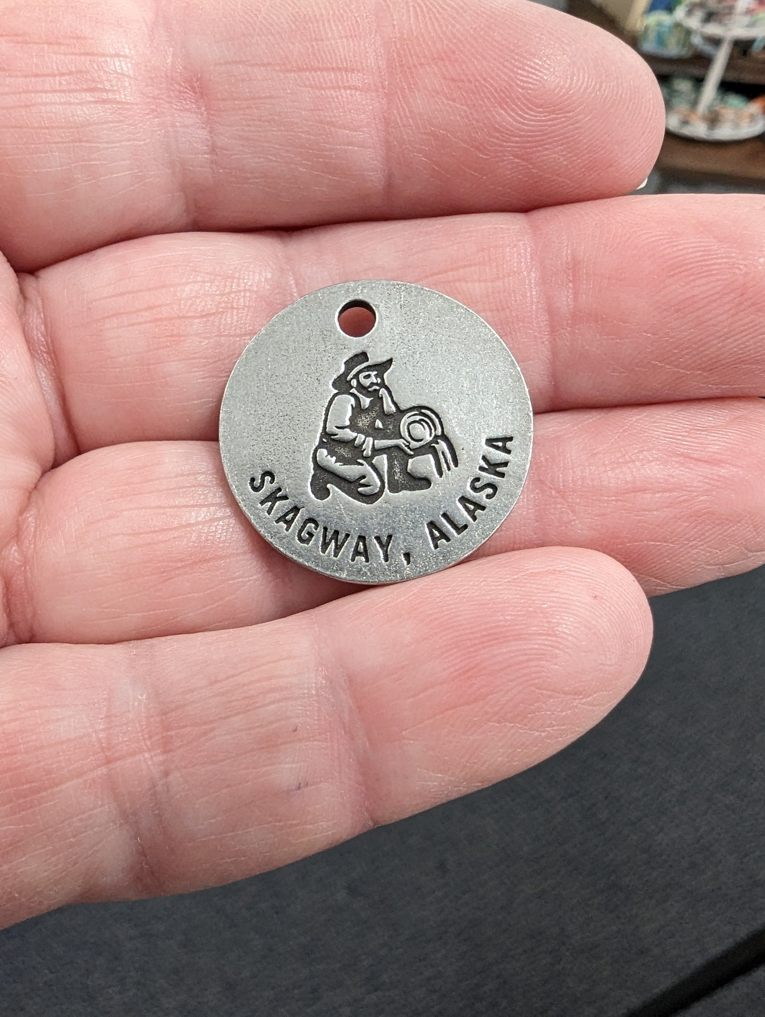 Klondike Electric Bikes and Chilkooterie carry these one of a kind travel tokens.