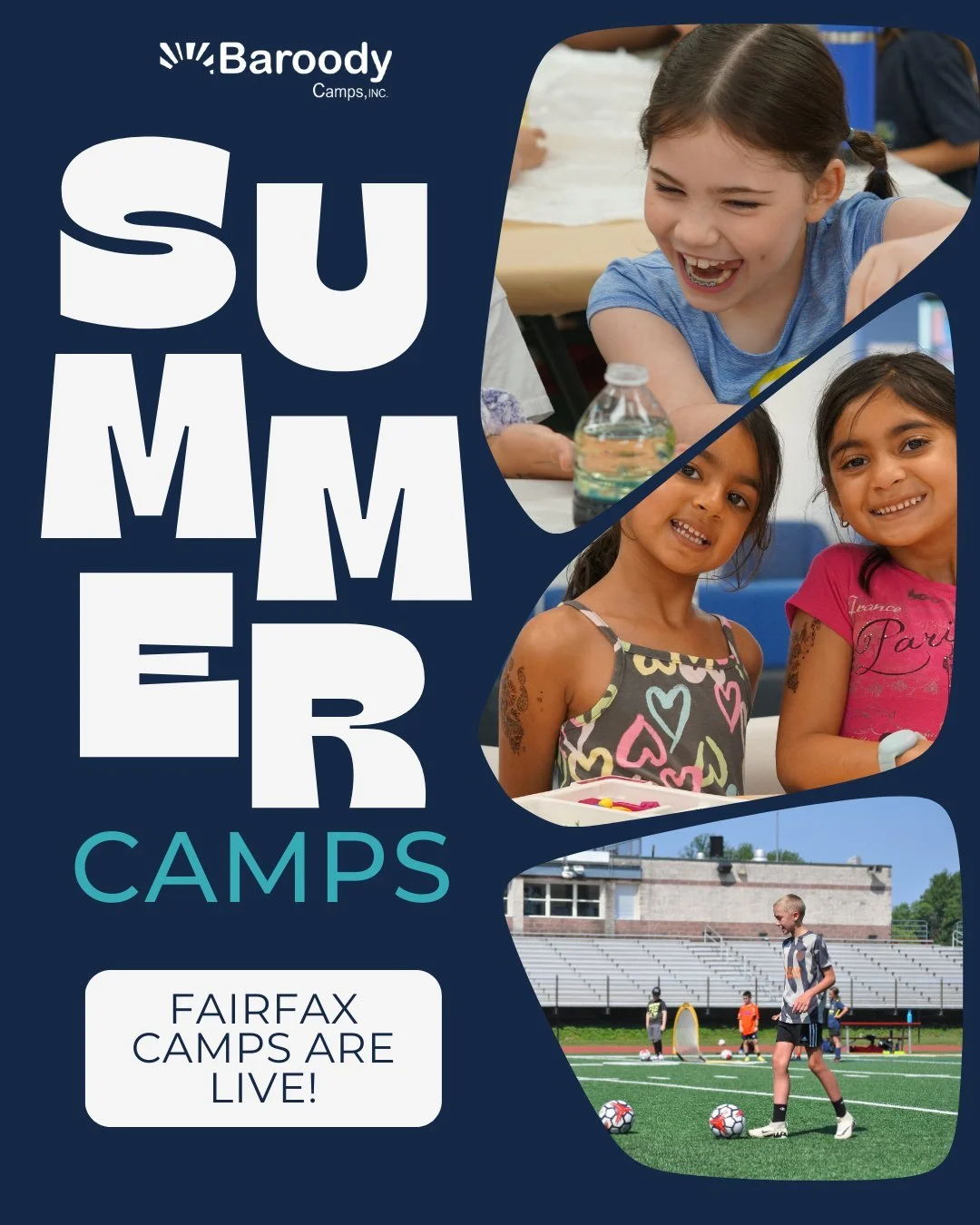 Summer is calling and we are READY ☀️
Fairfax camps are officially LIVE, and spots are already filling with science experiments, new friendships, big laughs, and action on the field.
Falls Church, Arlington, and Alexandria families &mdash; you&rsquo;