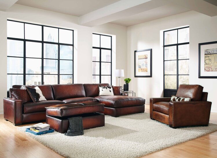 Rustic Furniture Southwestern, Living Room Furniture Leather Sectional