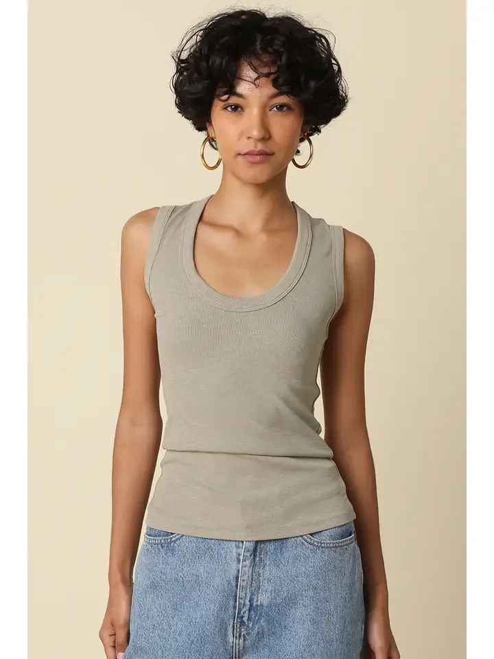 Kelcey Tank Top Sage