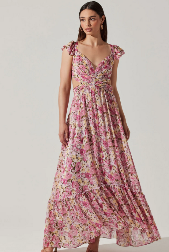 Lucia Maxi Dress, Pink