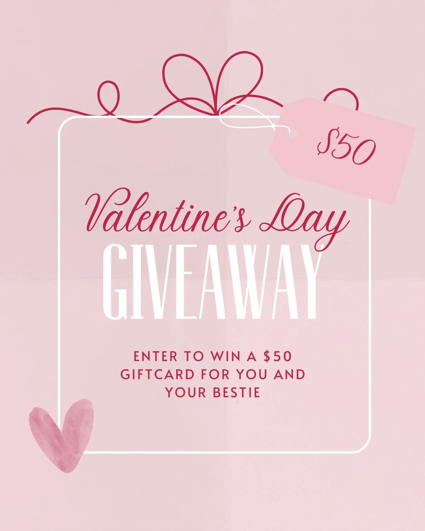 Valentine&rsquo;s Day is better with your favorite person 💕
We&rsquo;re giving away a $50 Lucia Gift Card each to you + your bestie because shopping is always more fun together.

To enter:
💌 Follow @luciaboutique
💌 Like this post
💌 Tag your besti