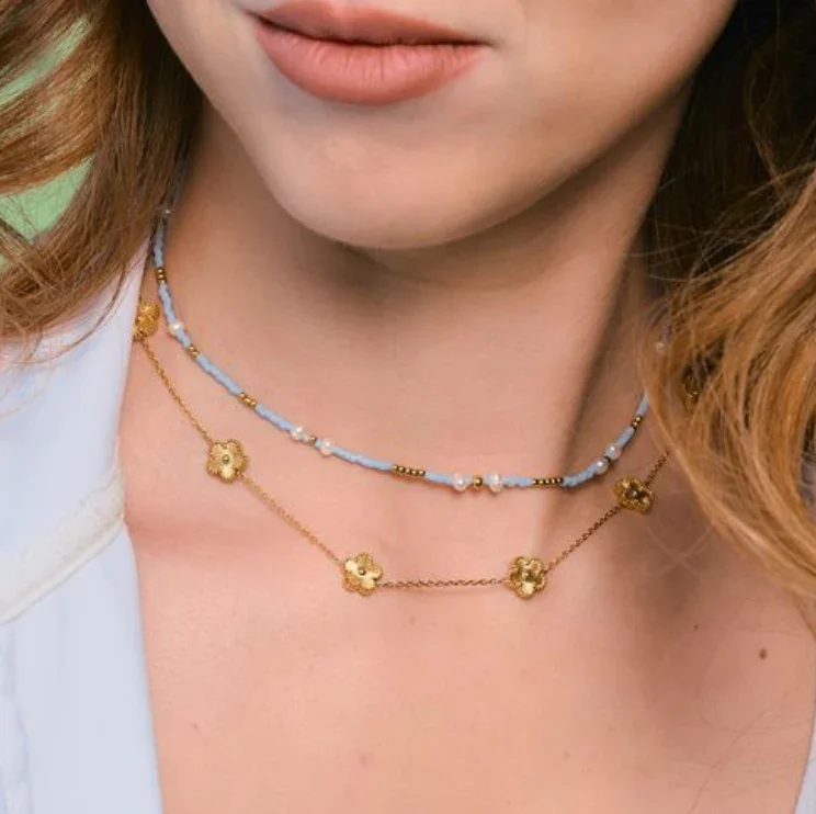 Mini Gold Flora Necklace