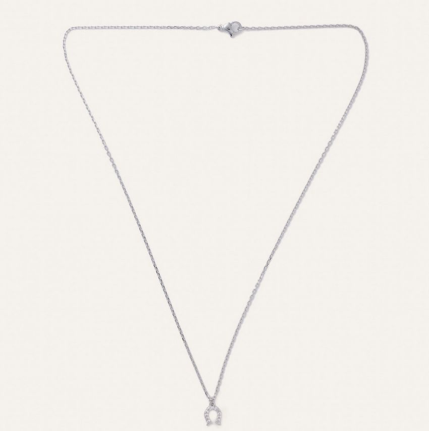 Lucky Horseshoe Necklace | Silver