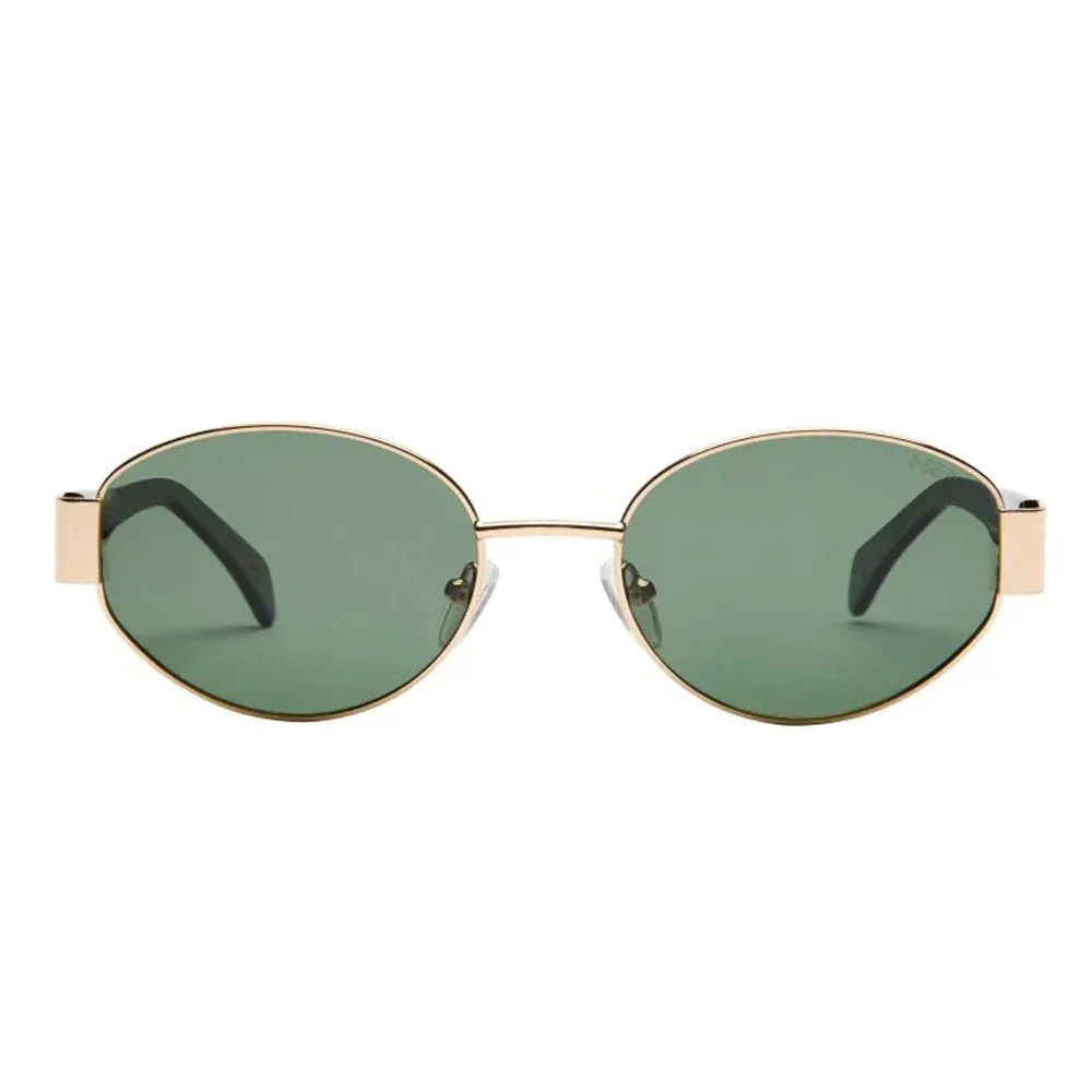 Lennox Sunglasses Gold/Green