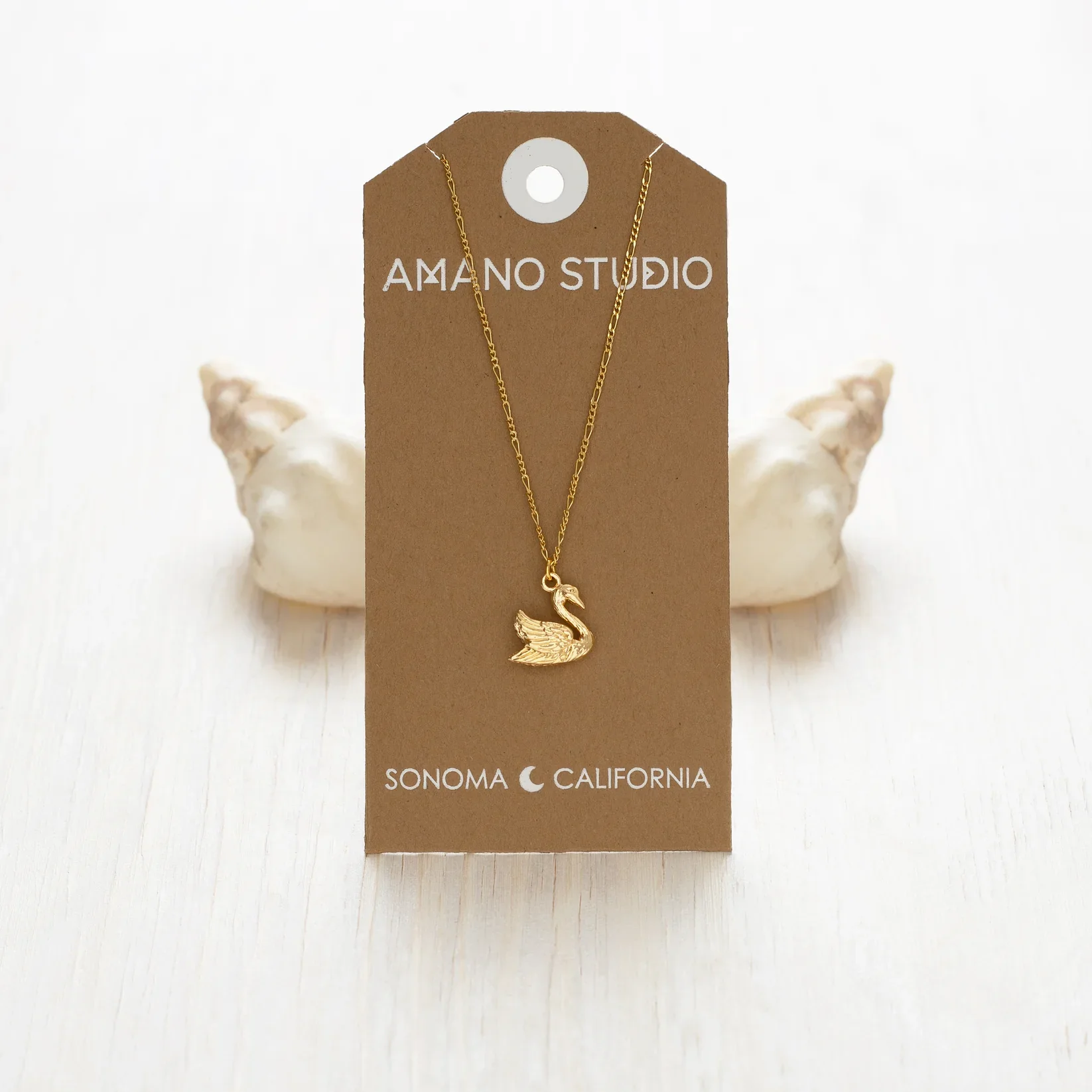 Mother Swan Pendant Necklace