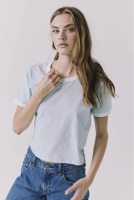 Jamesonn White and Mineral Butter Tee