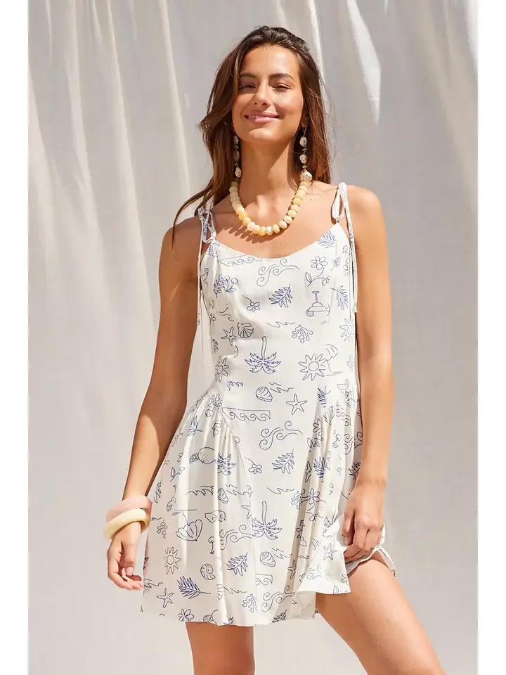 Fitted and Flare Blue Dress