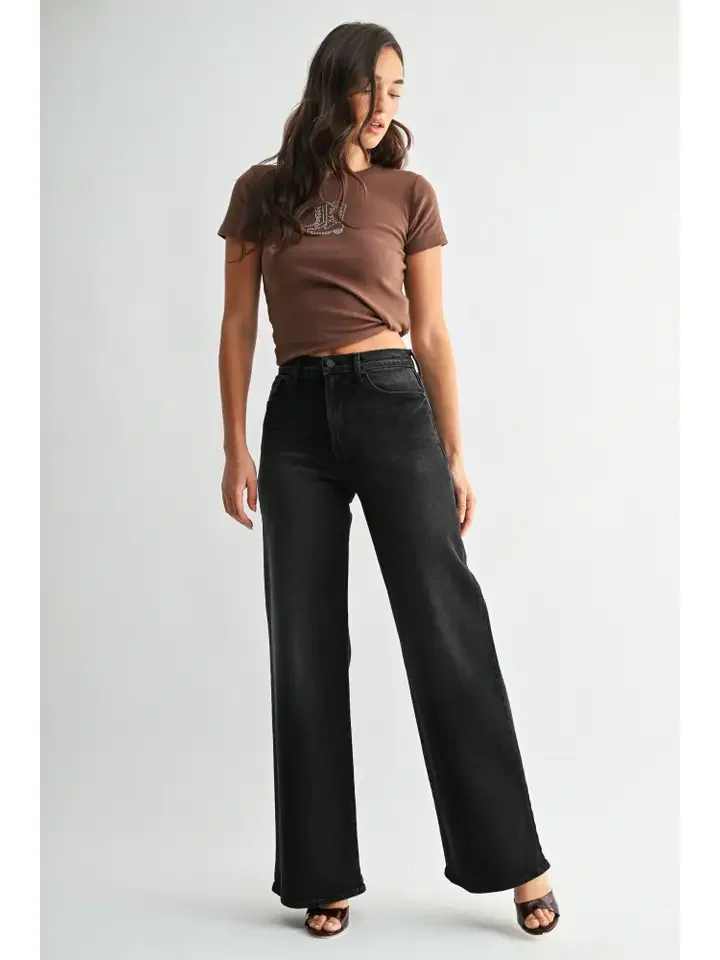 Full Length Palazzo Jean Black