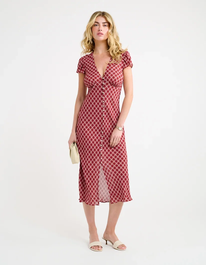 Indio Midi Dress Country Check