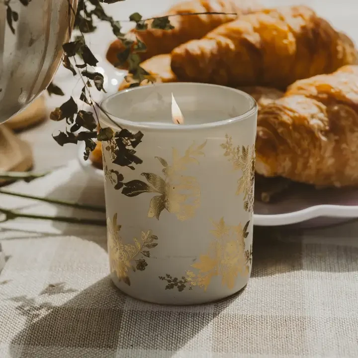 Gold Delft Apple Blossom Soy Candle 12 oz