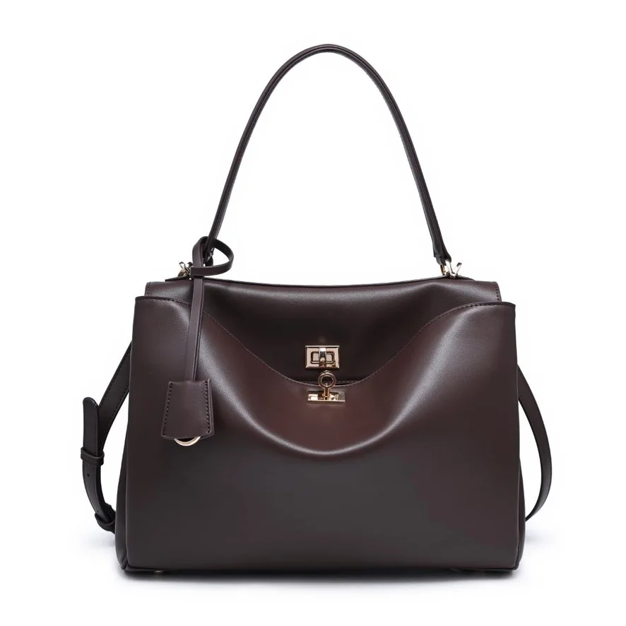Keaton Satchel Chocolate