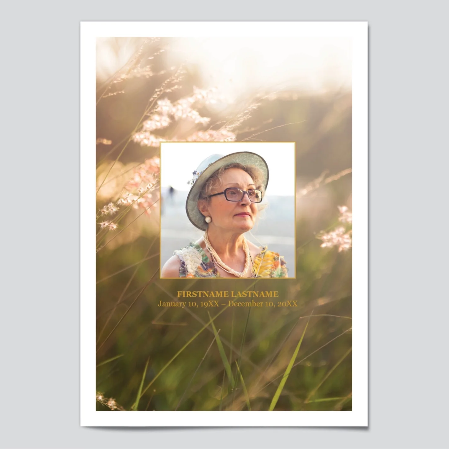 Free &amp; Editable Funeral Programs