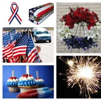Funerals By Color: Red, White & Blue