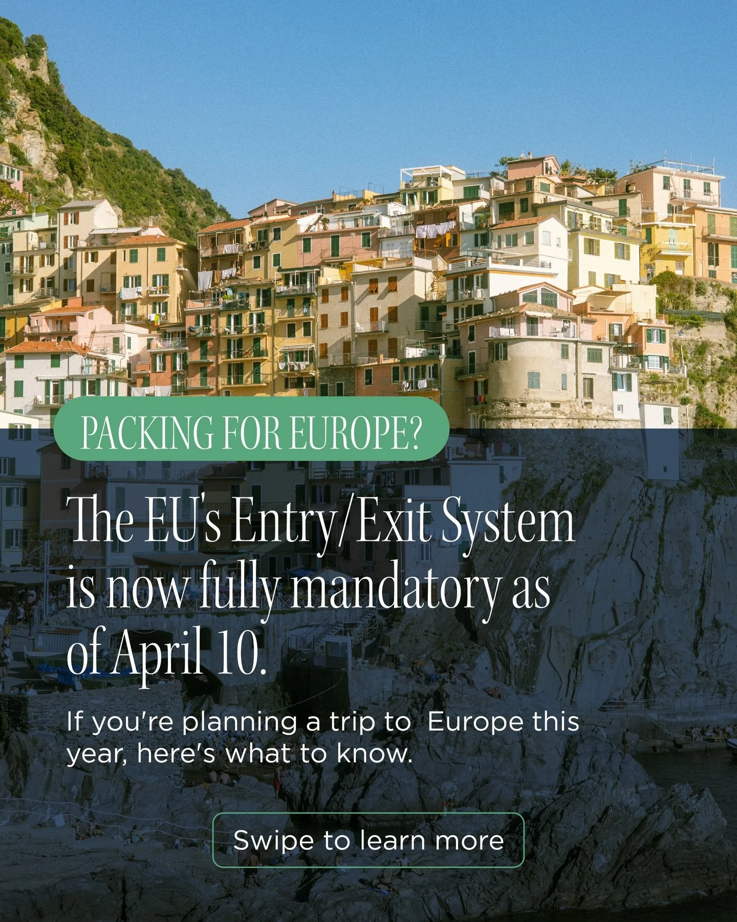 If you&rsquo;re traveling to Europe this year, there&rsquo;s one change to passport control that&rsquo;s worth knowing about before you go.

The EU&rsquo;s Entry/Exit System (EES) became fully mandatory on April 10, 2026. For any non-EU traveler ente