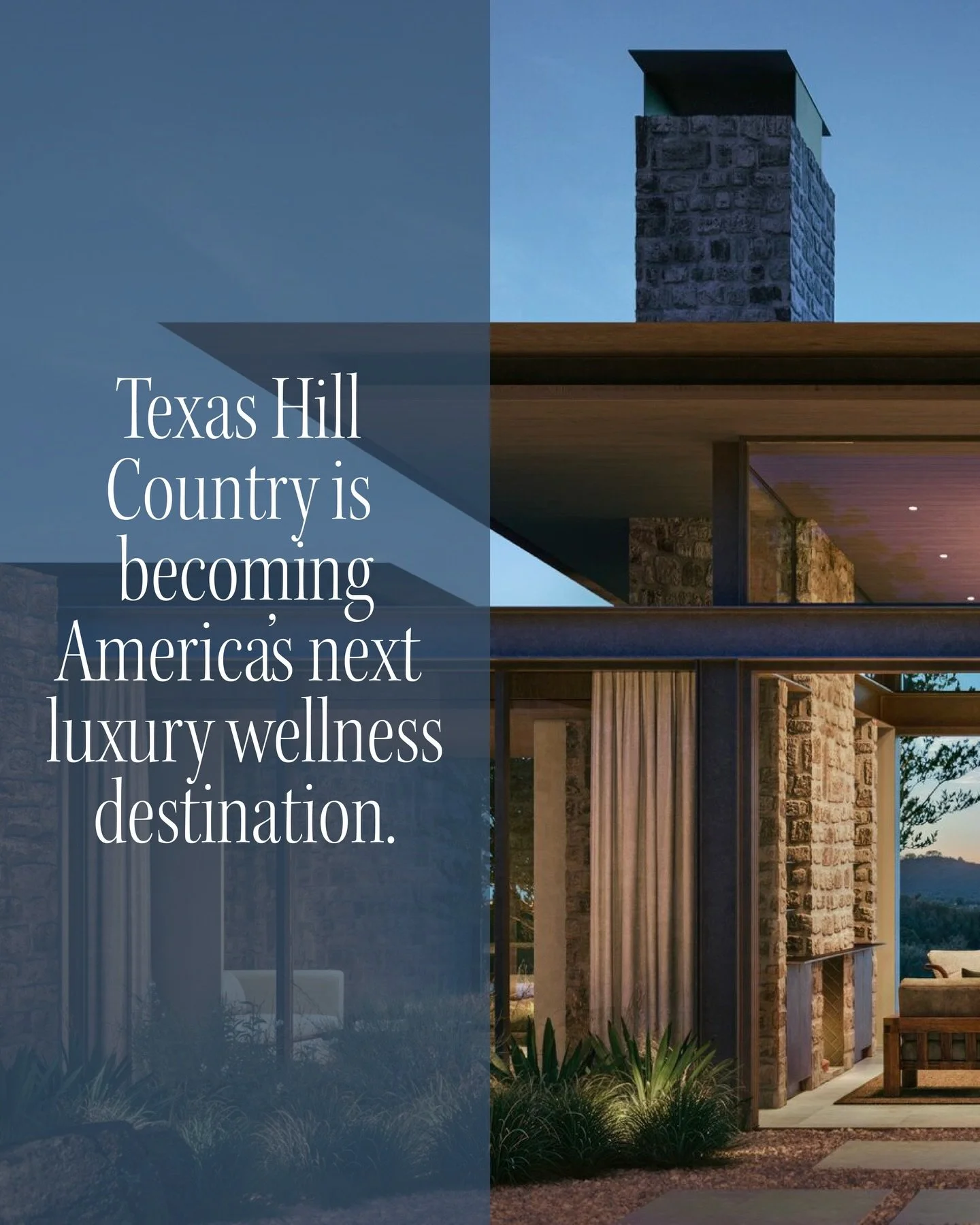 Texas is really getting pampered. After the upcoming opening of Canyon Ranch Austin this September, @aman is bringing its signature ultra-luxury lifestyle to Texas Hill Country with the debut of Amansanu.

Set among rolling hills, winding creeks, and