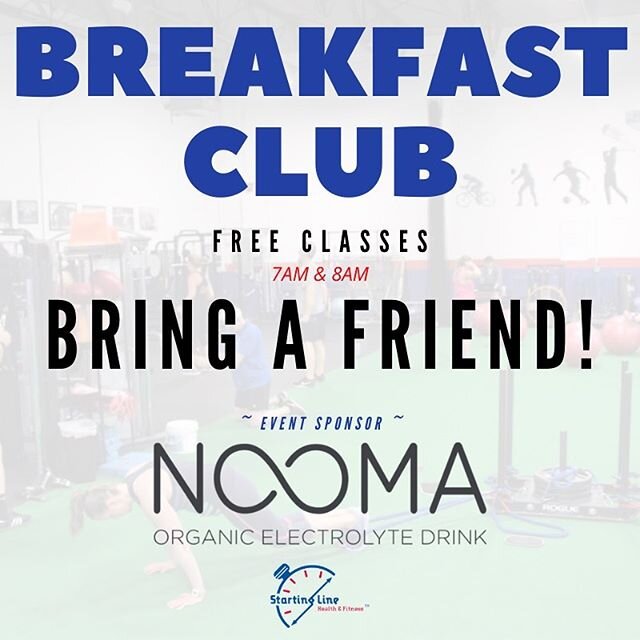 ❗️Breakfast Club❗️
.
🗓Saturday, February 15th
.
💡SLHF will be offering two FREE Boot Camp classes and YOU CAN BRING A FRIEND!
.
😃This months Breakfast Club serves a little more than free classes! SLHF is happy to introduce two new coaches to the t