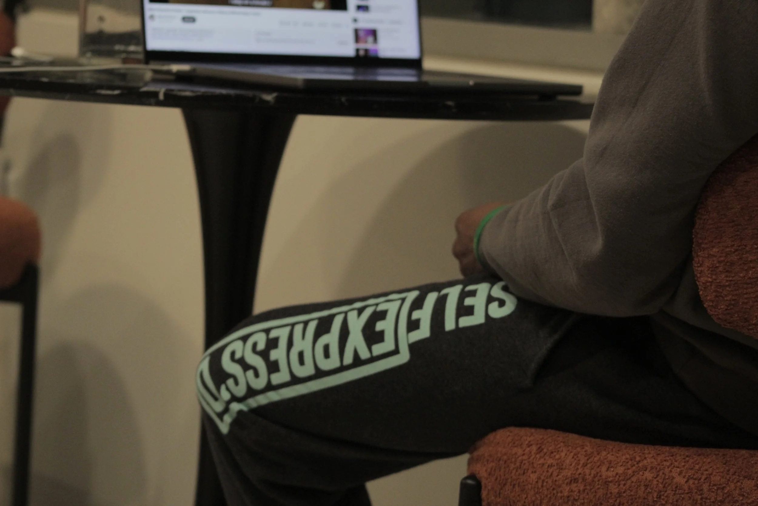 self-express'd sweatpants * light blue