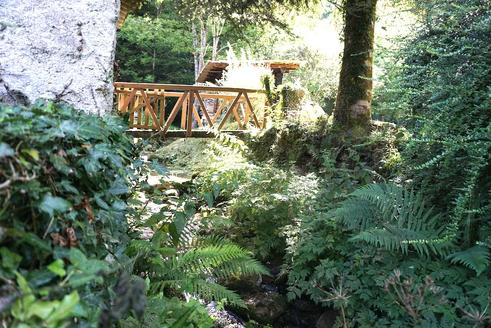 One of three bridges….leading to private garden and woodland forest