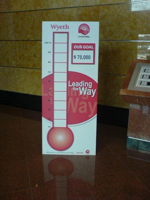 Fund-raising tally display