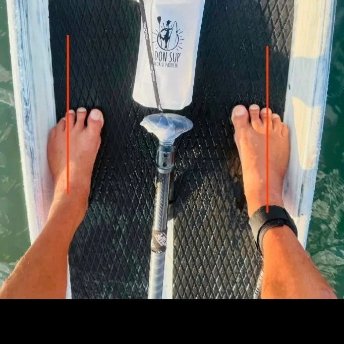 THE FEET 🦶

YOUR FEET AREN&rsquo;T JUST STANDING THERE 
Your feet are continuously interacting with the board on water. 

👣🦶 help you:

SENSE changes in the board
ADAPT to movement
CONTROL balance
CONNECT the body to the board

Feet are part of a 