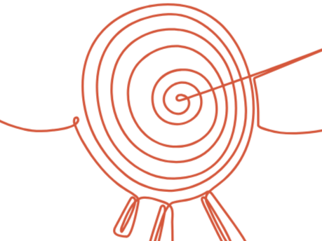 drawing of a target, symbolizing assessments