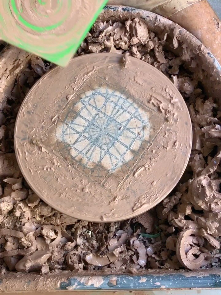 Taking a moment to intentionally collapse the invisible infinity of possibilities into a concise series of personally therapeutic moments wherein my body dances over clay to interpret mind shapes and create something of beauty and function that will 