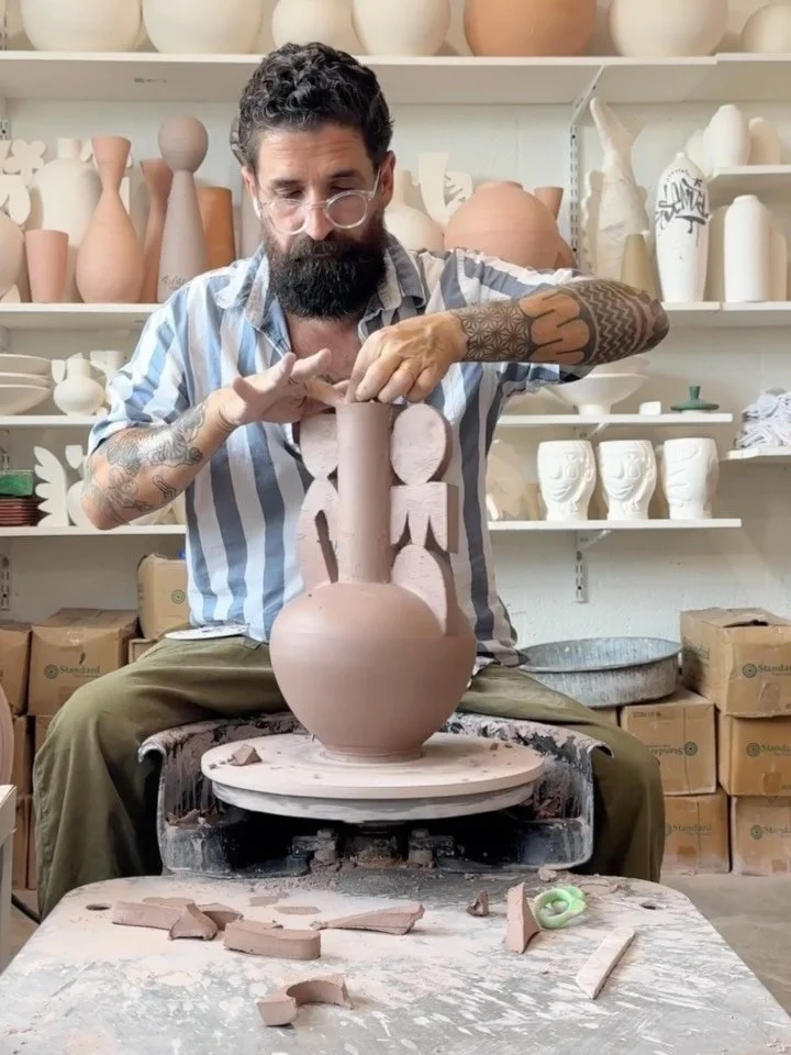 Connecting the dots between the process and the finished product.  Like most potters probably, I work in a series of phases&hellip; Nothing formal, but more like what I&rsquo;m feeling when I&rsquo;m feeling it. When I&rsquo;m in the phase of throwin