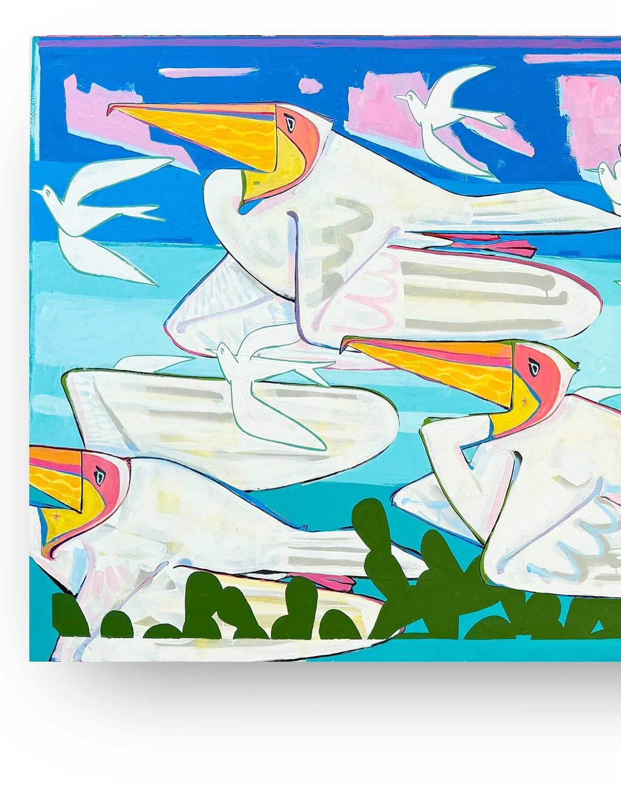 Another one from the recent exhibition&hellip;

This painting is a great example of how rhythm develops in a composition as a result of layers and sessions compounding over a period of time. 

I painted this artwork back in February over the course o