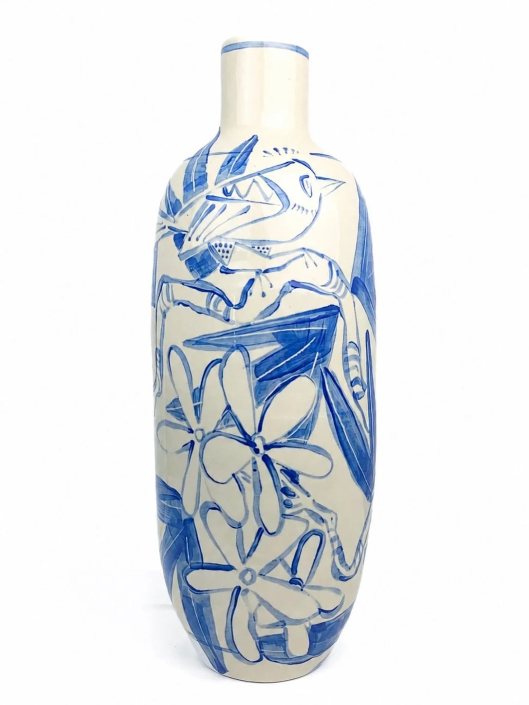 Classics never die.

Cobalt on Cream&mdash; washed out with the shiny glass finish.

It took me a long time to acquiesce to the timeless magnetic pull of this material combination. 

Just seems too easy to make it feel boring and normal&hellip; like 