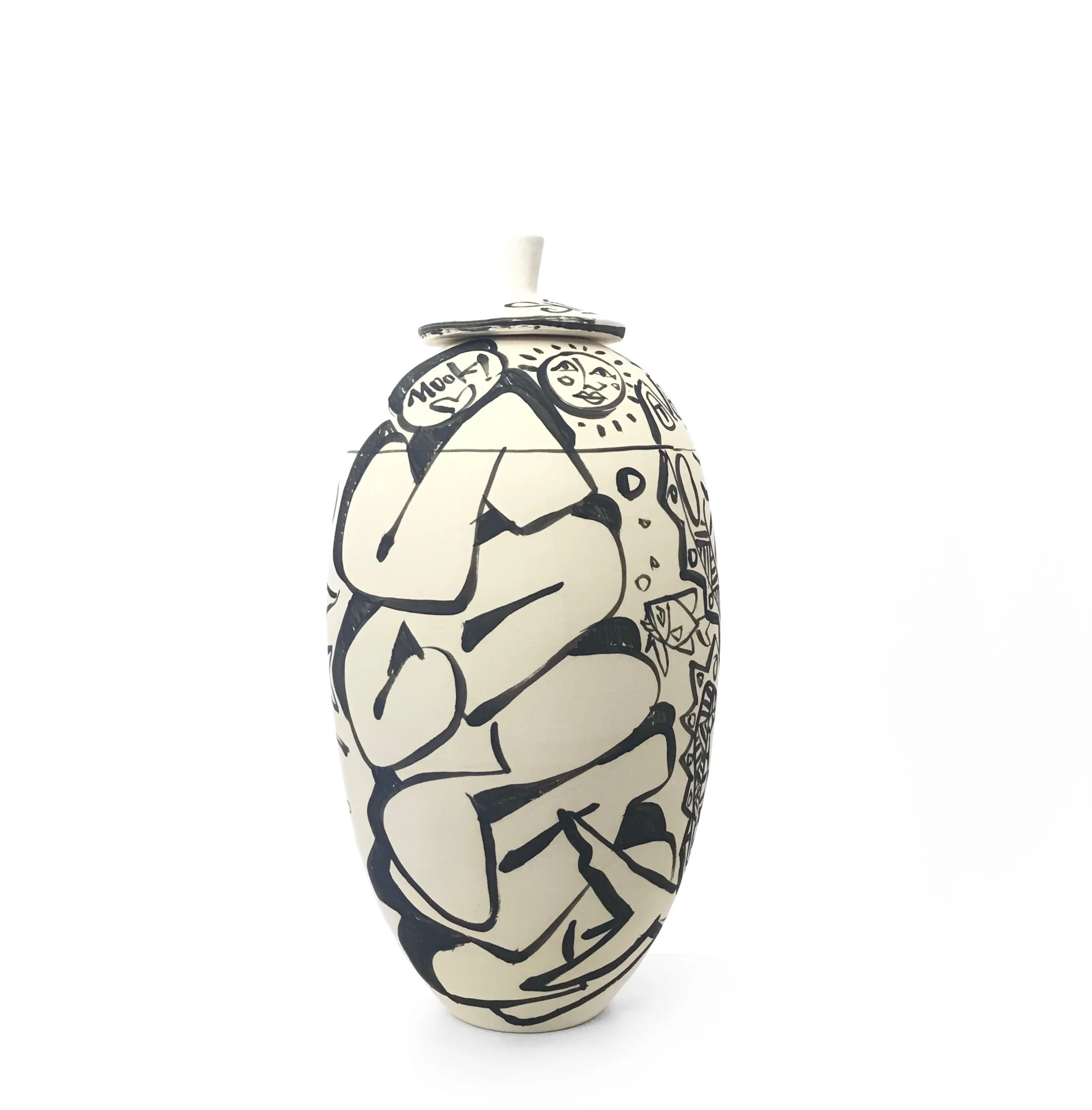 Graffiti Jar - 16 Inches Tall