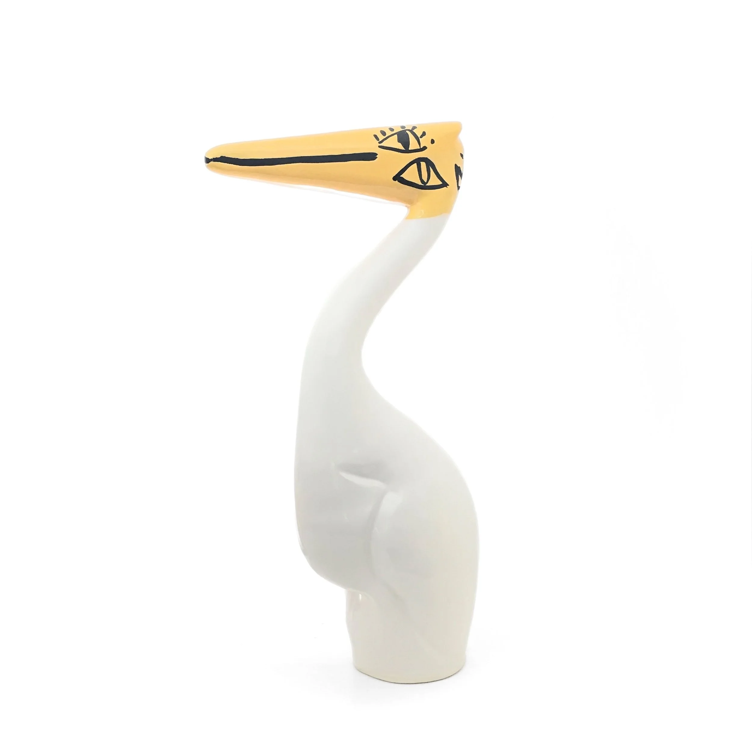 Modern Heron Sculpture- 17.5 Inches Tall