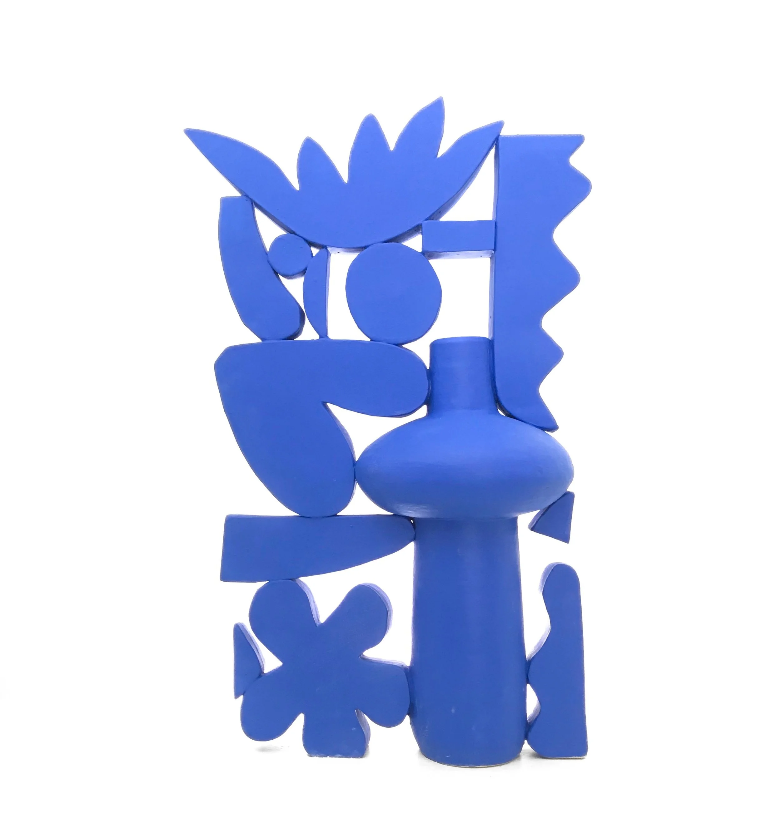 Klein Blue Jungle Vase - 22 Inches Tall
