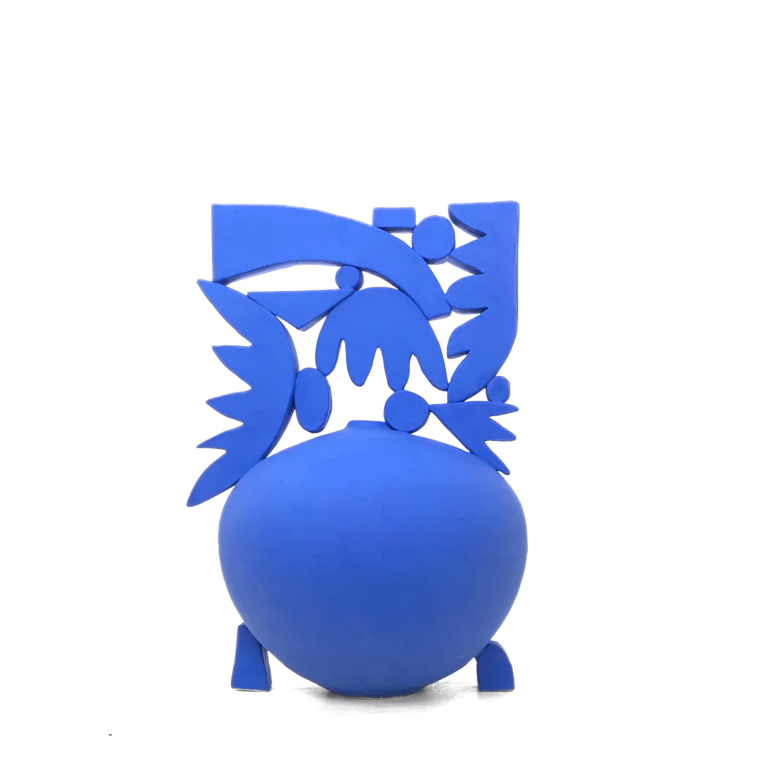 Klein Blue Jungle Vase - 17 Inches Tall