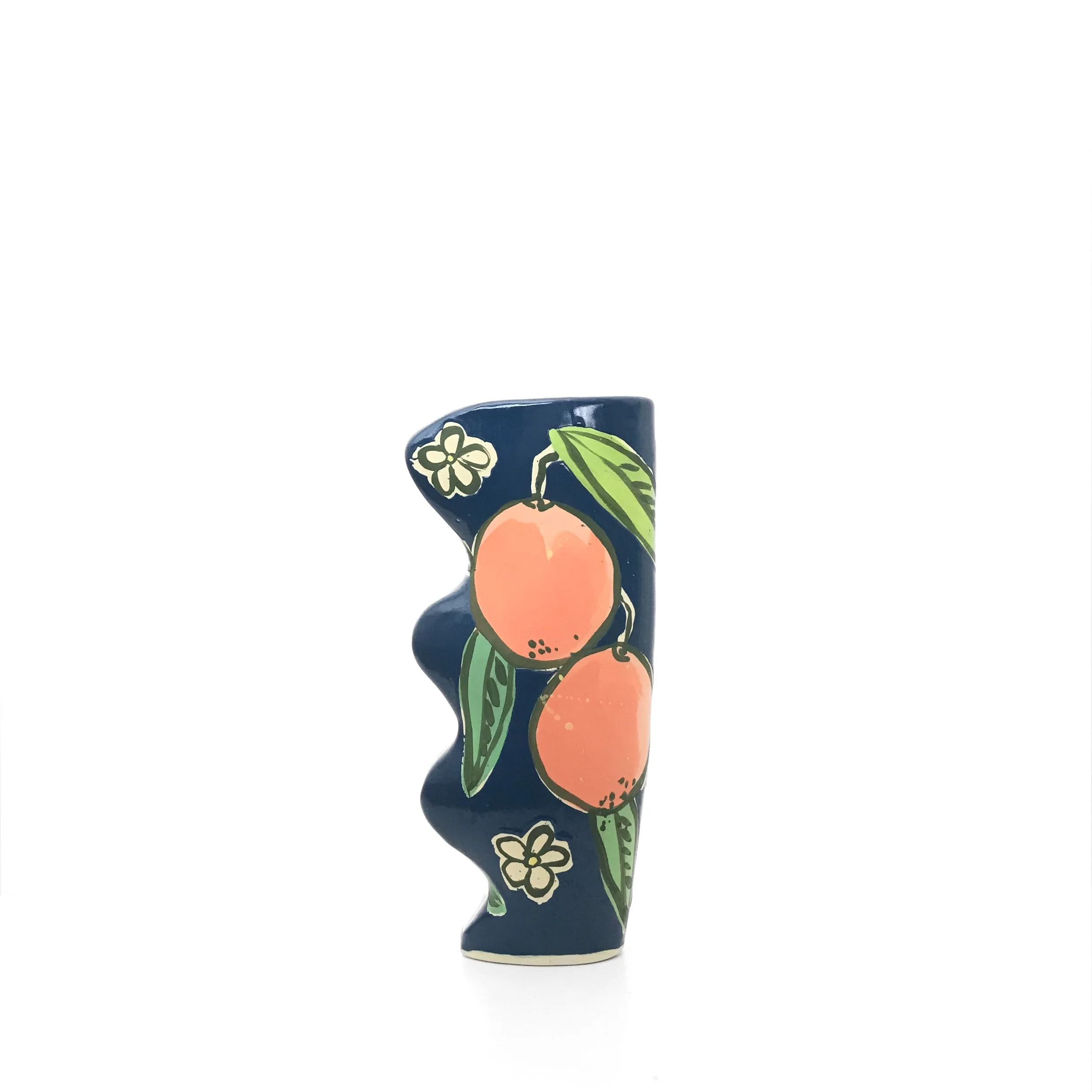 Florida Oranges Vase - 12 Inches Tall