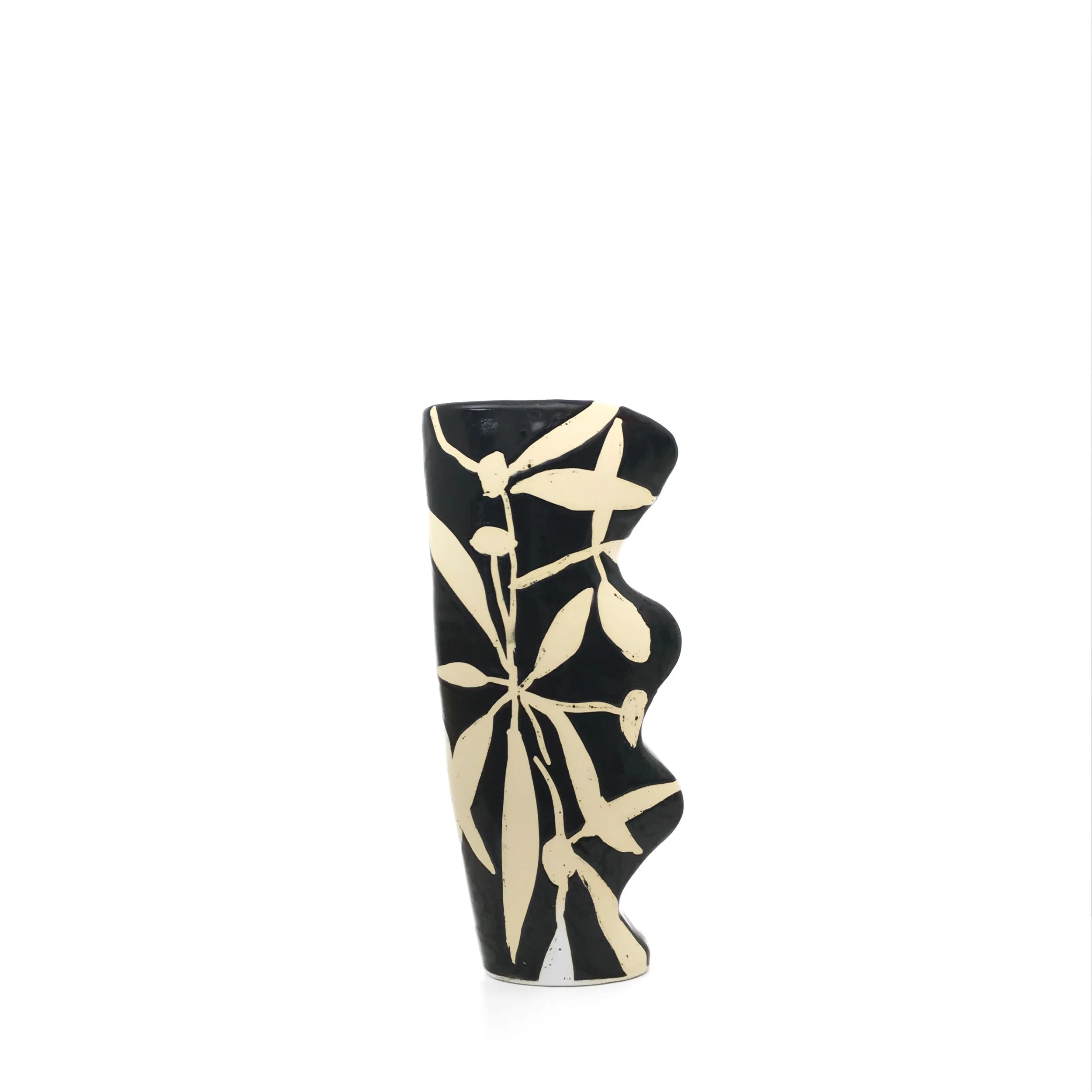 Frangipani Shadow Vase - 12 Inches Tall