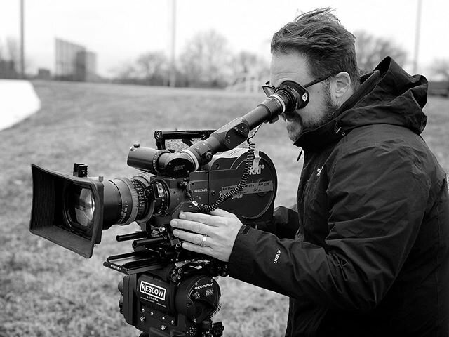 Here I am holding an old friend, the 416, and what a beautiful camera it is.  3 months ago, I rolled nearly 9,000 ft of film with this gal for what turned out to be my last shoot before the pandemic hit.

I am thankful that I was able to team up with