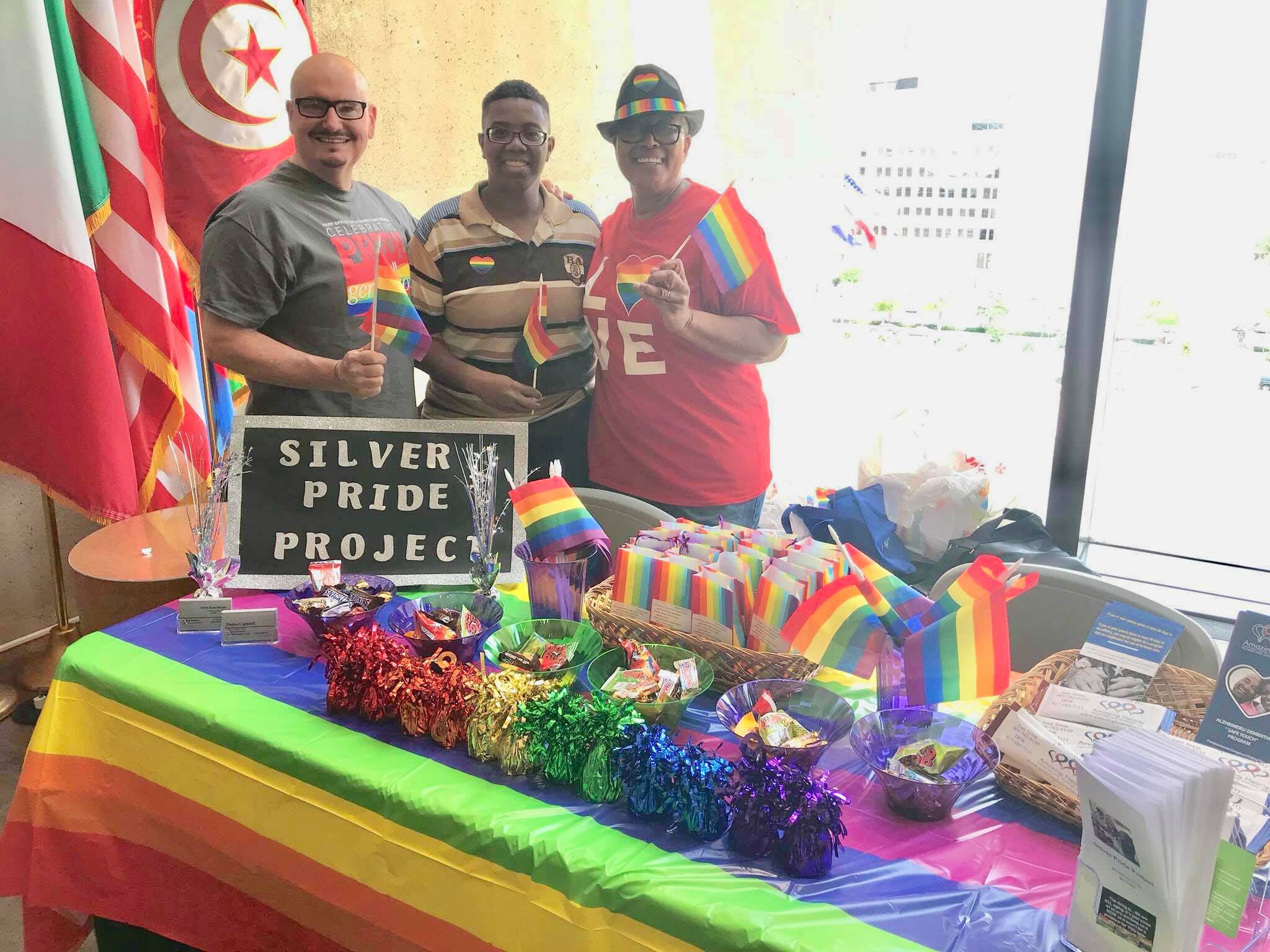  Silver Pride Project representing at Dallas City Hall 