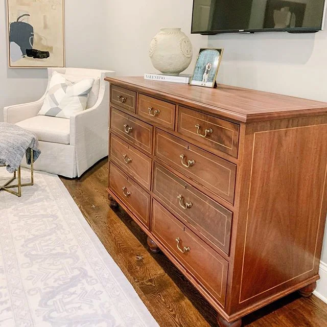 Another recent project now residing in a beautiful home in Birmingham, Alabama. This mahogany dresser was built exactly to the client&rsquo;s specifications. Beyond the hand cut dovetails in the drawers and inlay work throughout the dresser, this pie